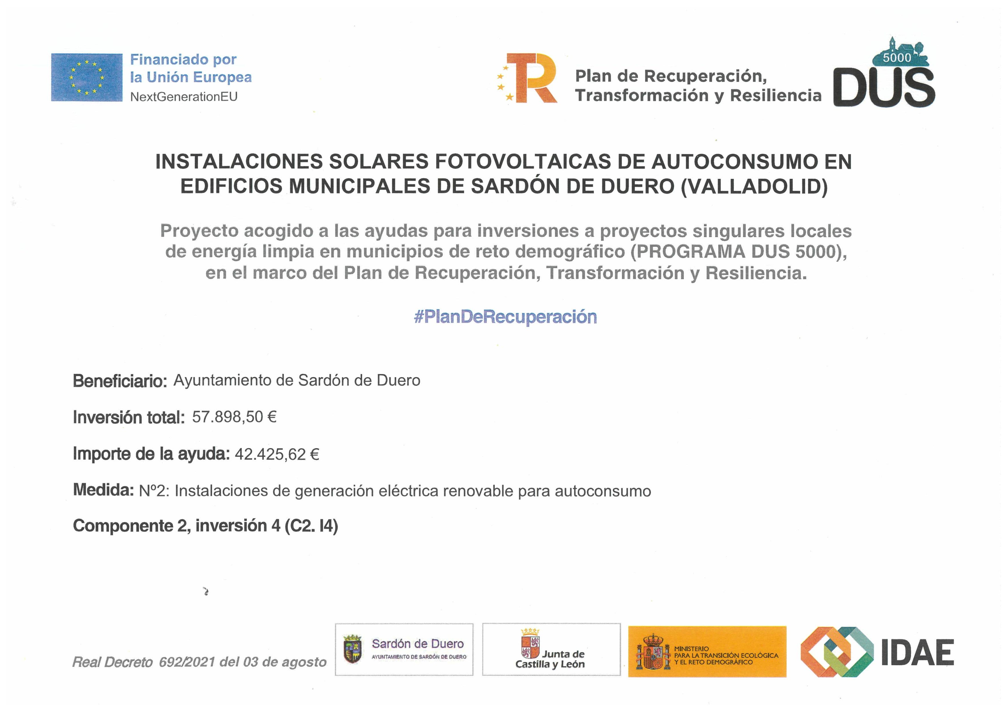 SUBVENCIÓN DUS 5000 MEDIADA 2